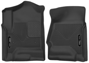 GMC Sierra 1500 Floor Mats - Front - Husky Liners - X-act Contour - Black - 2014